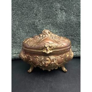 Antique Art Nouveau Jewelry Casket B and W 1904